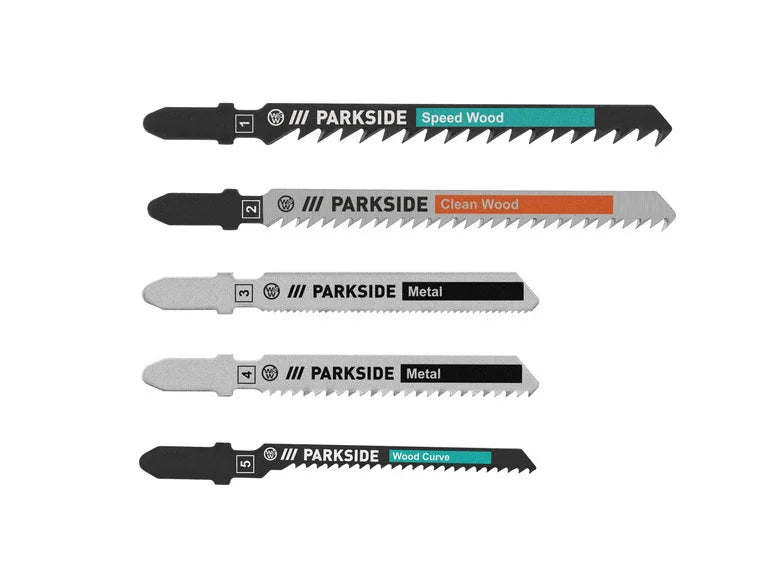 PARKSIDE Scie sauteuse + batterie + chargeur + lames universelles