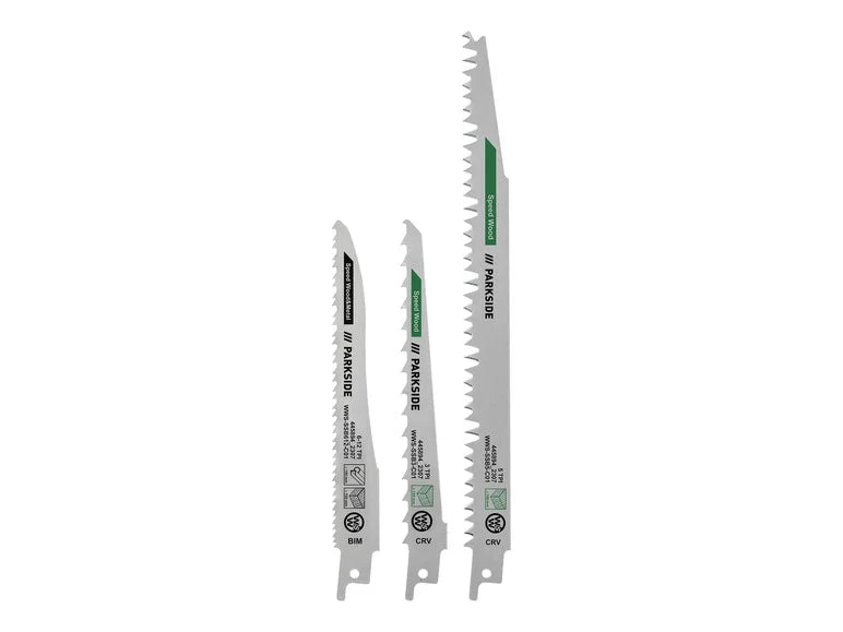PARKSIDE Jeu de lames de scie sabre PFSZ 3 B1, 3 pièces