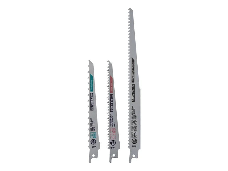 PARKSIDE Set de 3 lames de scie sabre