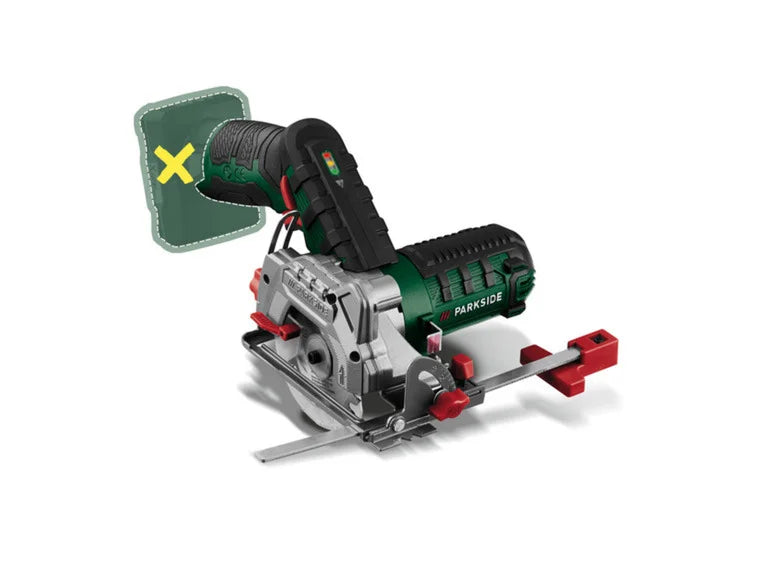 PARKSIDE Scie circulaire + batterie + chargeur + lames de scie